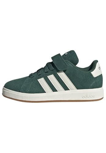 Image of adidas Unisex Kids Grand Court 00S Children Shoes, Collegiate Green/Off White/Gum, 11 UK Child