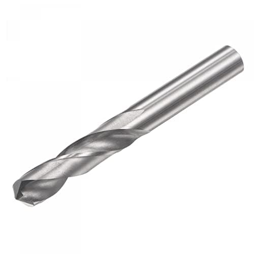 Image of sourcing map Solid Carbide Drill Bits, 8.1mm C2/K20 Tungsten Carbide Jobber Drill Bits Straight Shank Drilling Tool for Stainless Steel Aluminum Iron Metal Plastic