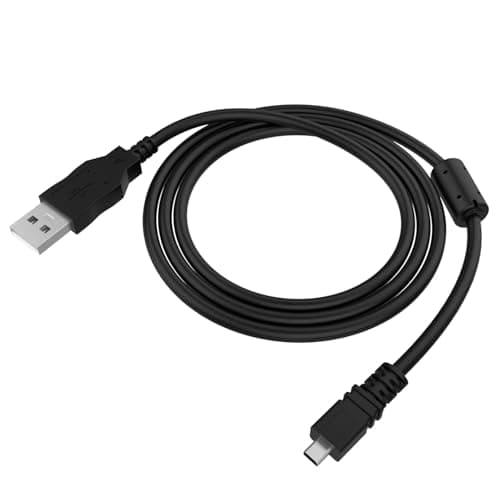 Image of Replacement USB7 Camera USB Cable Date Cord Compatible with Olympus Stylus SZ-15 X-990 VG-120 VG-140 VG-160 VR-120 VR-310 VR-320 VR-330 VR-340 VR-360 VR-370 VH-210 VH-510 FE-20 FE45 SP-600UZ (5ft)