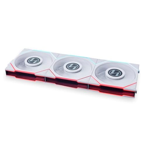 Image of Lian Li UNI FAN TL LCD 120mm Fan Triple Pack - White, ARGB Cooling with Customisable LCD Display & Controller