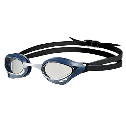 Image of ARENA Cobra Core Swipe Unisex Adult Racing Swimming Goggles, Swimming Pool Goggles with Curved Lenses, Anti-Fog, UV Protection, 5 Interchangeable Nose Bridges