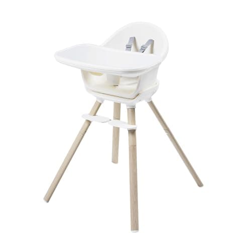 Image of Maxi-Cosi Moa 4-in-1 Evolutive Highchair, 6 Months - 7 Years, 0-25 kg, Adjustable Baby High Chair, Transforms to Booster Seat, Toddler Stool & Small Desk with Seat, Beyond White