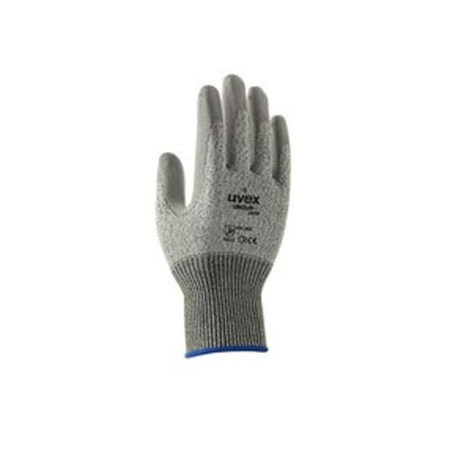 Image of Uvex 60588 11 Unidur 6659 HDPE Glass Fibre Safety Glove, Size: 11, Grey, Black