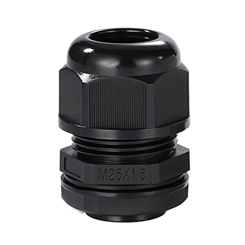Image of Meccion M25 Cable Gland 5 Pack IP68 Waterproof Nylon Cable Connectors with Locknut and Washer, Suitable for 12mm - 18mm Cables