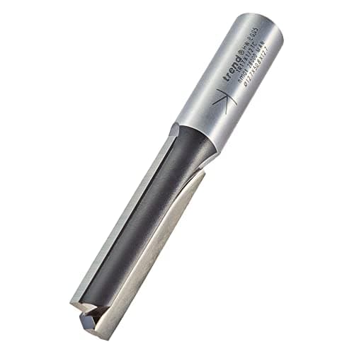 Image of Trend Trade Straight Two Flute Router Cutter, 1/2 Inch Shank, 12.7mm Cut Diameter & 50mm Cut Length, Tungsten Carbide Tipped, TR17X1/2TC