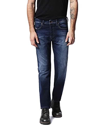Image of Diesel Men's Buster 0860L Slim Tapered Jeans, blue, 27W x 32L