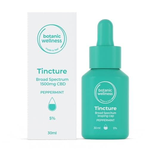 Image of Botanic Wellness 1500mg CBD Oil Tincture, High Strength, Peppermint Flavour, 30ml