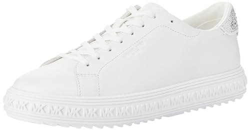 Image of Michael Kors 43H3GVFS2L-085 Grove LACE UP Women Optic White UK 9