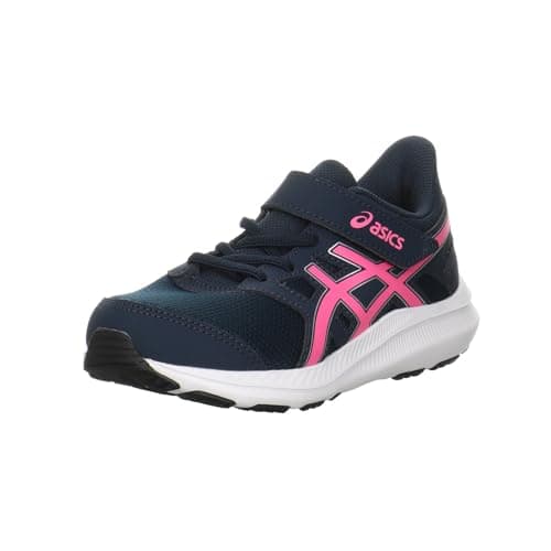 Image of ASICS Boys Jolt 4 Ps Sneaker, French Blue Hot Pink, 2 UK