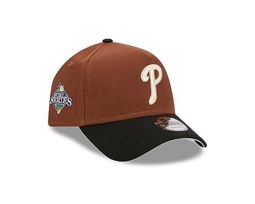 Image of New Era Philadelphia Phillies MLB Harvest World Series 2008 Brown Black 9Forty A-Frame Snapback Cap - One-Size