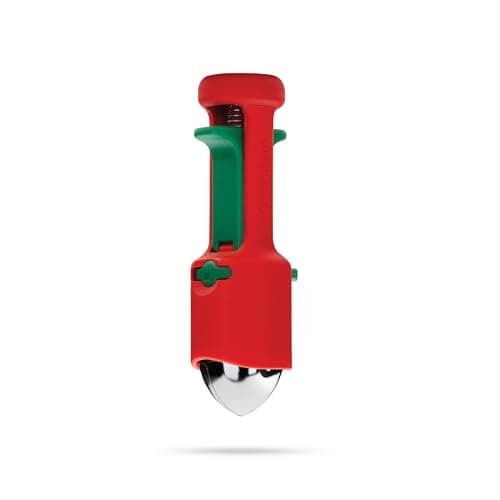 Image of Dreamfarm Hullapit 3-in-1 Fast & Easy Strawberry Huller, Cherry Pitter & Olive Pitter - Red/Green