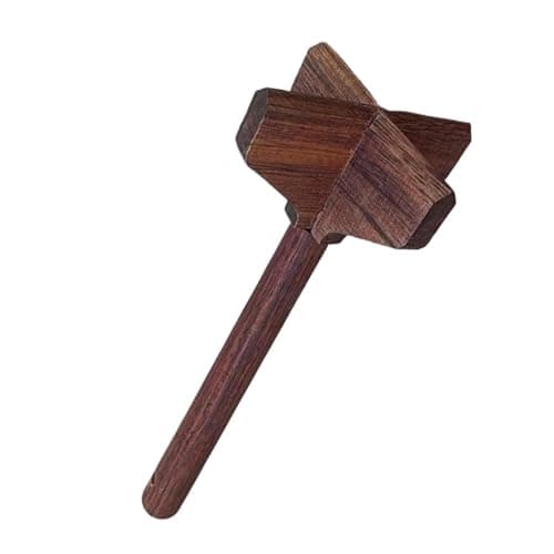 Image of Manual Beef Masher, Wooden Cooking Tool, Multipurpose Kitchen Gadget, Hamburger Tomato Avocado Puree Maker, Non-Stick Enamel Pot Stirring Aid, Cookware Accessory for Home, Chefs, Daily Meals, 150g