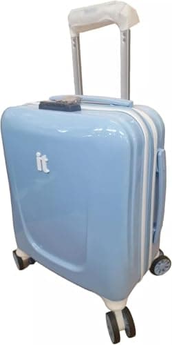 Image of it luggage Delightful Underseat Suitcase 8-Wheel Hard Carry-On TSA 44 x 36 x 20cm Blue Gloss, Easyjet Approved
