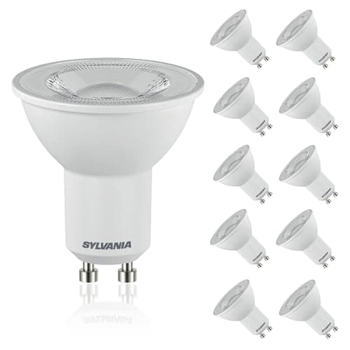 Image of SYLVANIA RefLED ES50 LED GU10 Spotlight Bulb 4.2W (50W Equivalent) 345 Lumens Cool White 4000K - Pack of 10