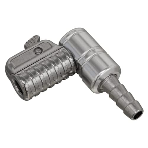 Image of Sealey PCL8A 8mm Bore 90° Angled Swivel Tyre Inflator Clip-On Connector