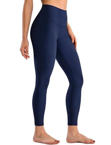 Image of BAYDI Clouduxi Leggings for Women UK 25" - High Waist Tummy Control Workout Gym Leggings Buttery Soft Yoga Pants Navy Blue