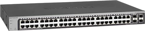 Image of NETGEAR 48-Port Gigabit Ethernet Smart Switch (GS748T) - Managed, with 2 x 1G SFP and 2 x 1G Combo, Desktop or Rackmount, and Limited Lifetime Protection