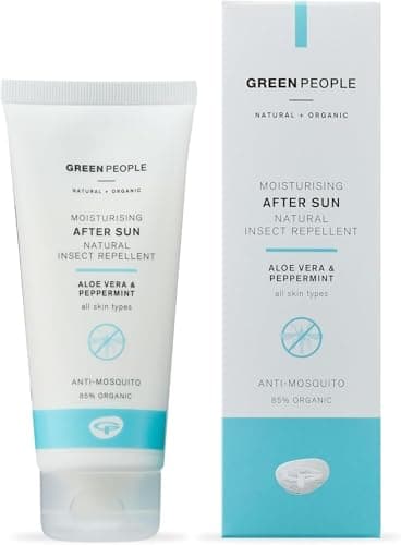 Image of Green People Moisturising After Sun with Insect Repellent - With Citrepel75, Aloe Vera & Mint - Organic, Vegan & Cruelty Free, 100ml