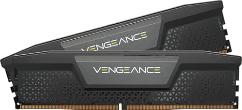 Image of CORSAIR VENGEANCE DDR5 RAM 64GB (2x32GB) Up to 6000MHz CL40-50-50-96 1.35V Intel XMP 3.0 Computer Memory – Black (CMK64GX5M2D6000C40)
