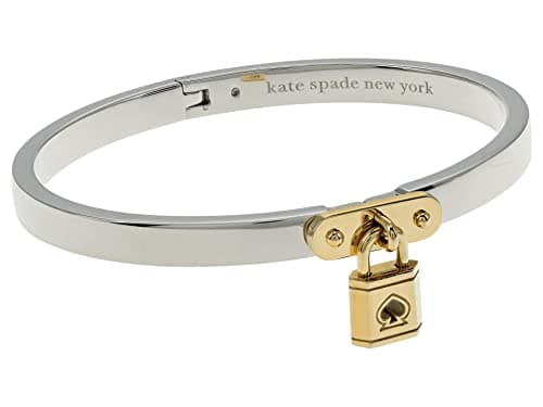 Image of Kate Spade New York Lock and Spade charm bangle, Silver