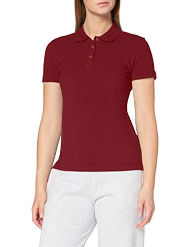 Image of CliQue Women's Clique Classic Womens Marion Polo Shirt, Red (Burgundy), XS UK