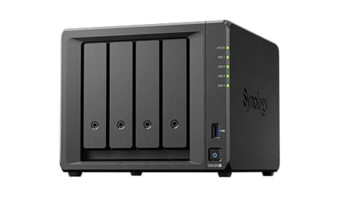 Image of DS425+ 4-Bay Synology NAS – 3-Year Warranty, Compact Storage Solution with Built-In 2.5 GbE Port