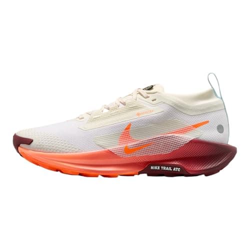 Image of NIKE Womens Pegasus Trail 5 Gore-tex Sneaker, Sail Hyper Crimson Glacier Blue, 5 UK