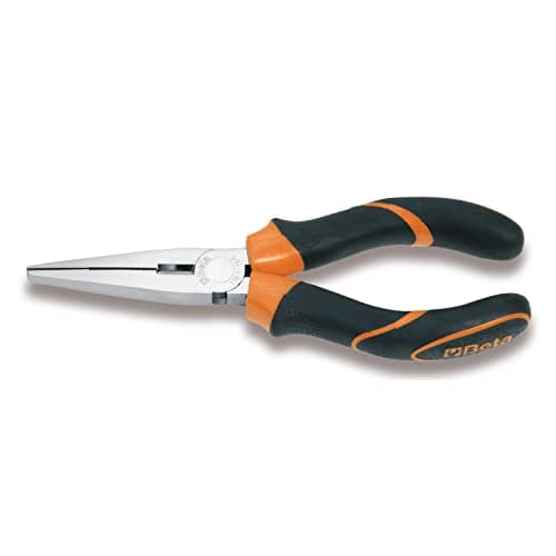 Image of Beta 11620036 Model 1162 Bm160 Flat Knurled Nose Pliers, Bi-Material Handles, 160mm Extra Long