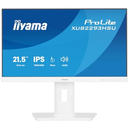 Image of iiyama XUB2293HSU-W7 21.5 inch IPS Slim Bezel, 100Hz, 1ms, Full HD 1920x1080, HDMI/DP/USB, TCO Certified, Height Adjustable Stand