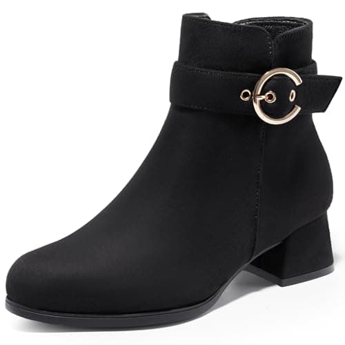 Image of Harvest Land Women Ankle Boots Lady Side Zipper High Heel Boot Fashion Chelsea Boots