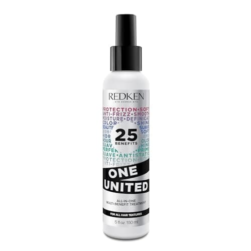 Image of REDKEN One United 25 Multi-Benefits Leave-In Conditioner and Treatment Spray, Heat Protection, Detangling Spray, Nourishes and Conditions, 150 ml