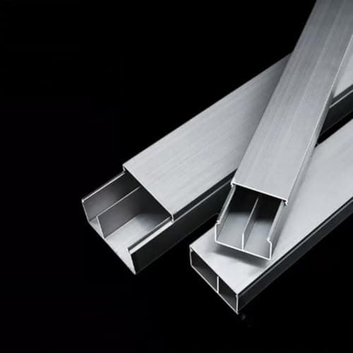Image of Aluminium alloy partition cable tray, 3 x 1-metre cable trays, suitable for concealing cables in both indoor and outdoor floor installations(30 * 20 * 1mm)