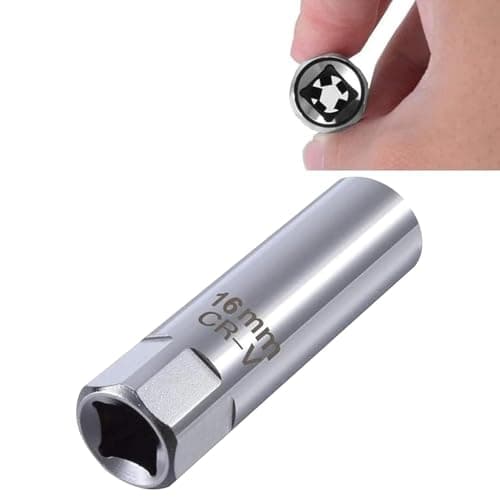 Image of 1 Pcs 16mm Spark Plug Socket 12 Point Spark Plug Removal Tool for Cars Small Engines Various Models Motorcycle Spark Plugs