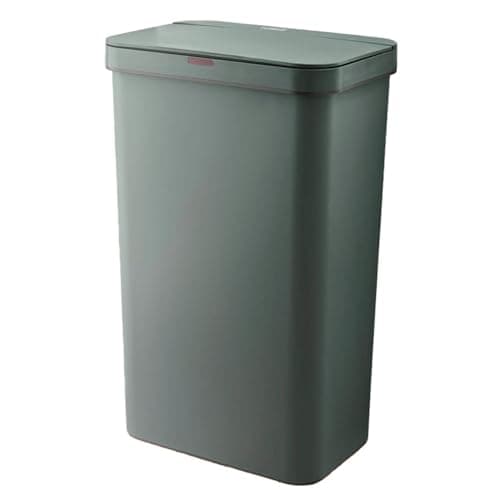 Image of Tower Rectangular ABS Sensor Bin with Bin Liner Retainer Ring, 50L, Forest Green
