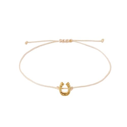 Image of Selfmade Jewelry Horseshoe Bracelet Women's Silver (Adjustable up to 21 cm) Lucky Charm Bracelet for Women and Girls in Grey Includes Gift Box, Größenverstellbar, Metal, No Gemstone