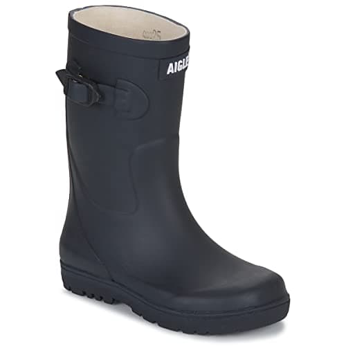 Image of Aigle Unisex Kid's Woody-pop 2 Rain Boot, Marine, 3.5 UK