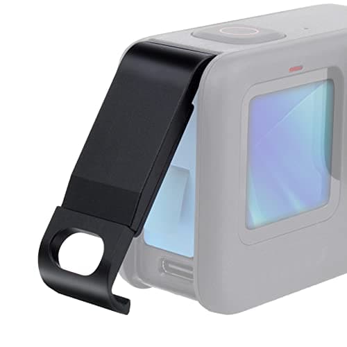 Image of GEPULY Aluminum Side Door Cover for GoPro Hero 9 10 11 12 13 Black Removable Easy Charging Battery Door Cover with Type-C Port Convenient for Vlog/Record