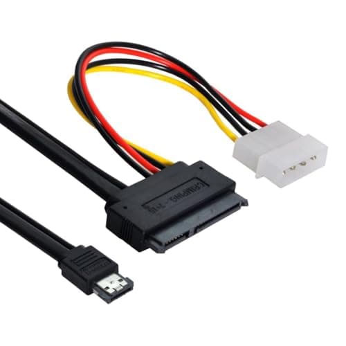 Image of CY 50cm eSATAp Power ESATA Combo to SATA 22pin & IDE 4pin 5V 12V for 3.5" 2.5" Hard Disk Data Cable