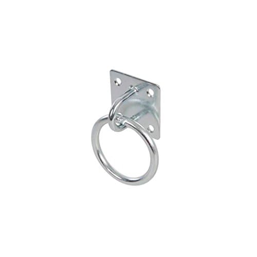 Image of Fixman 302410 Chain Plate Electro Galvanised Ring 50 mm x 50 mm, Silver