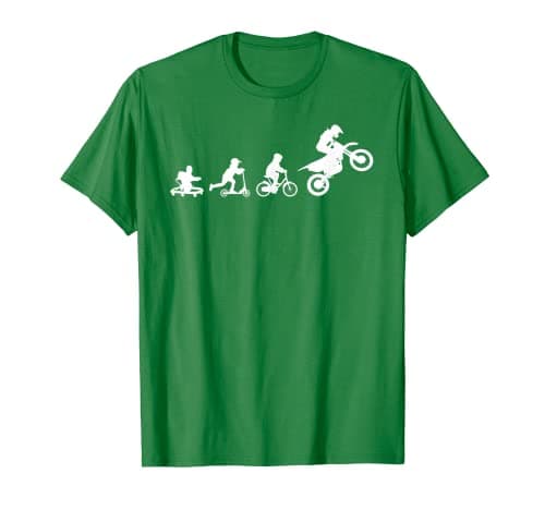 Image of Motocross Evolution - Kick Scooter Kids Bike BMX Dirt Bike T-Shirt