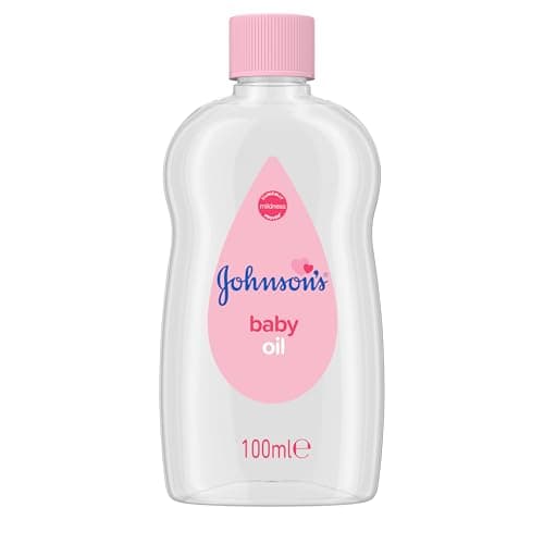 Image of Johnson's Baby Oil (1 x 100ml), Gently Hydrates Delicate Skin, Locks In Moisture, Hypoallergenic Baby Oil Free From Dyes, Parabens, Phthalates and Alcohol, Moisturiser For The Whole Family