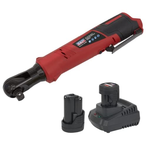 Image of Sealey CP1209KIT 12V 1/2" Sq Drive Lithium-ion Cordless Ratchet Wrench - 2 Batteries
