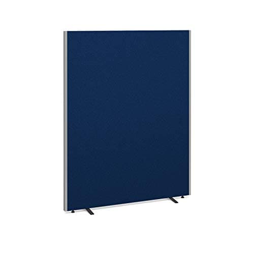 Image of Floor standing fabric screen 1800mm high x 1400mm wide, Blue