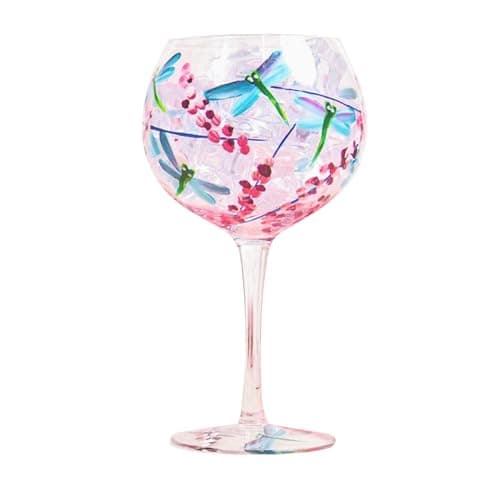 Image of Lesser & Pavey Dragonfly Gin Glass | Lovely Gift for Women & Men | Designed By Lynsey Johnstone | Luxury Wine Glass for Every Occasions