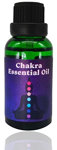 Image of Chakra 7 Essential Oil Blend for Each Chakra. Meditation, Balancing, Healing, Reiki & Yoga. Diffuse, Burner, Spray & Bath. Oils Specially Chosen for Each Body Chakra Point & Blended Beautifully.