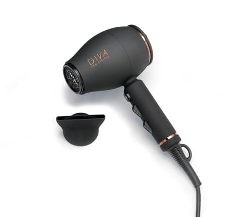 Image of Diva Pro Styling Intenso 4000 Pro Compact & Lightweight Hairdryer Black