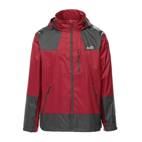 Image of Peter Storm Mens Torrent III Waterproof Jacket with Rollaway Hood, Breathable, Lightweight & Packable Raincoat, Ideal for Commuting (UK, Alpha, XL, Regular, Regular, Red)