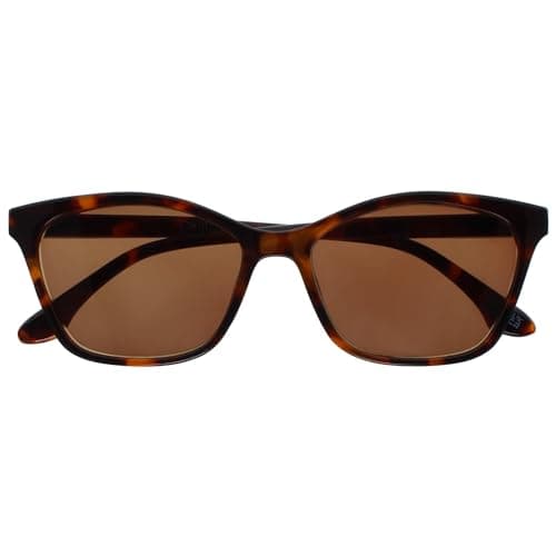 Image of OPULIZE KAT Reading Sunglasses - Cat-Eye Frame - Brown Tortoiseshell - Men & Women - Spring Hinges - S59-2 - +1.50