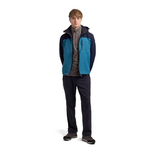 Image of Trespass Mens Waterproof Jacket with Zip off Hood and Zipped Pockets Curbridge
