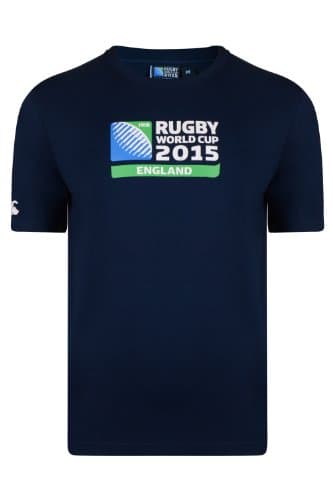 Image of Canterbury Men's Rugby World Cup Logo T-Shirt - Navy, Medium